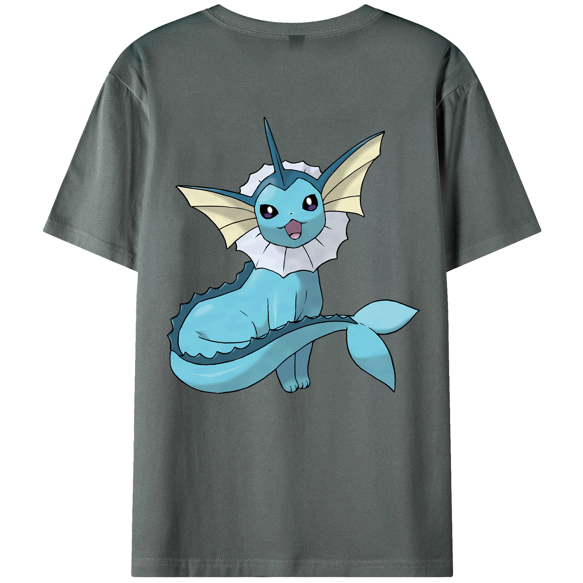（画像用） ポケットモンスター Pokémon 綿100％ メンズ半袖Tシャツ（バックプリント） 通気性